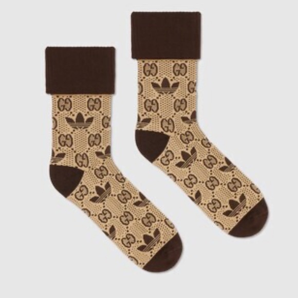 Gucci X Adidas GG Monogram Trefoil Socks 🔥🔥👀👀👀 - Picture 6 of 10